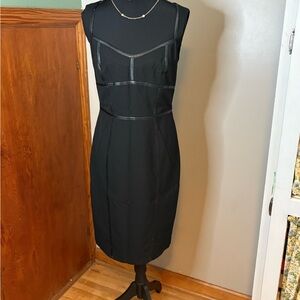 Ann Taylor Black Midi Dress